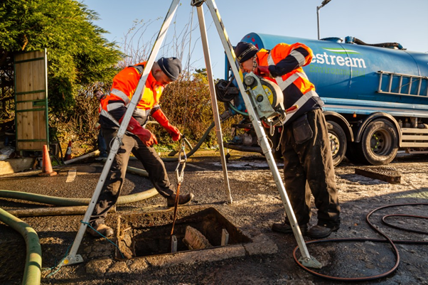 Johnny Foxes Pub, Bluestream environmental, wastewater treatment system, septic tank